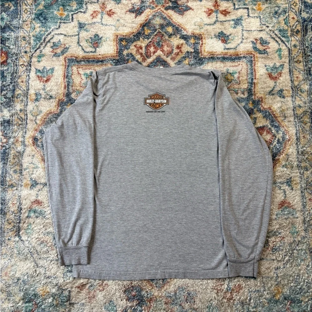 Harley Davidson Cows Biker Long Sleeve T-shirt Small - Picture 2 of 7